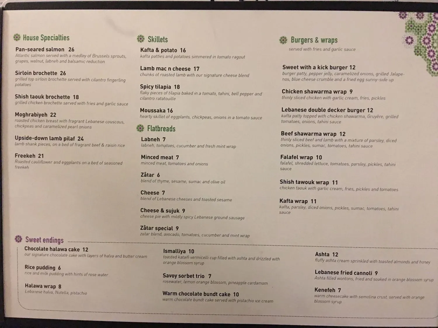 Menu 3