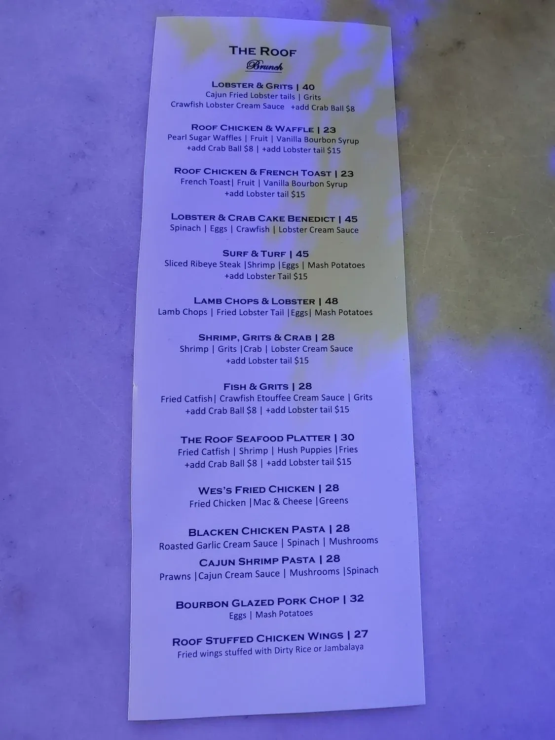 Menu 4