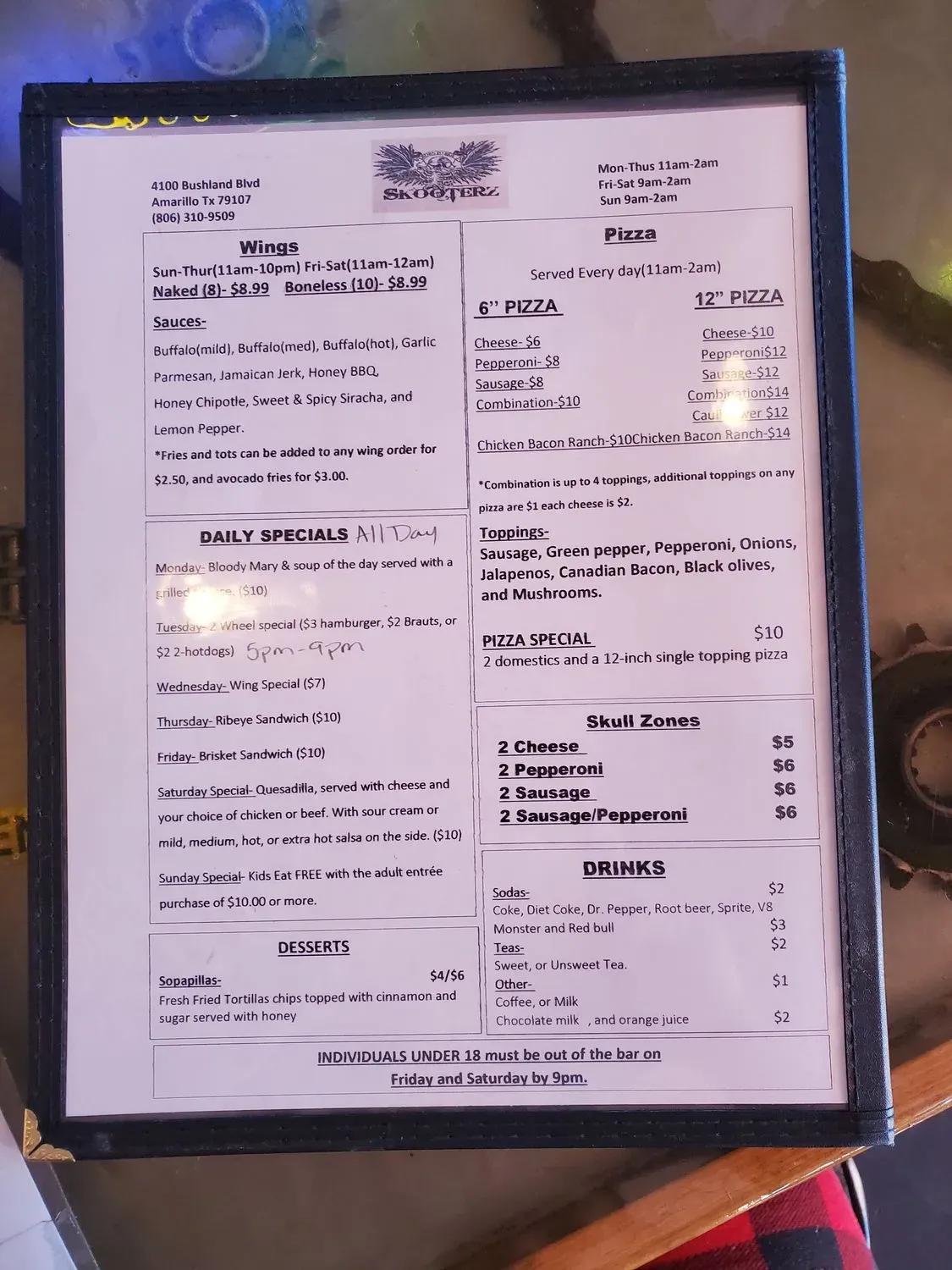 Menu 2