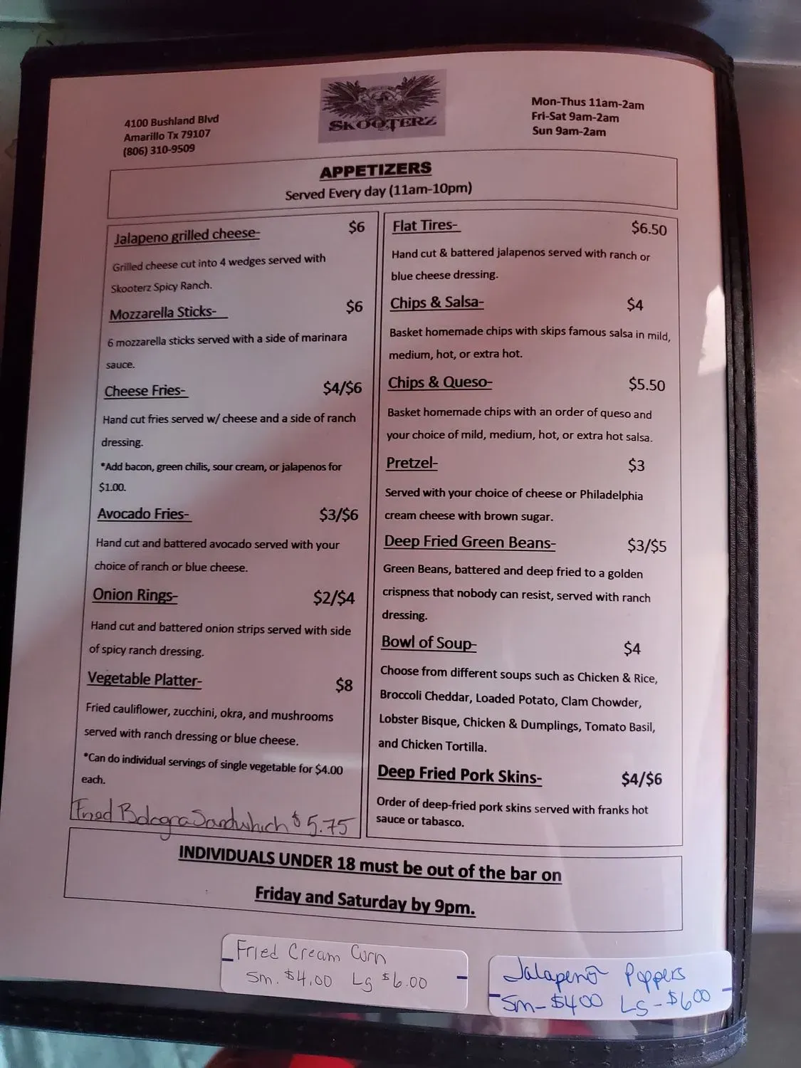 Menu 4