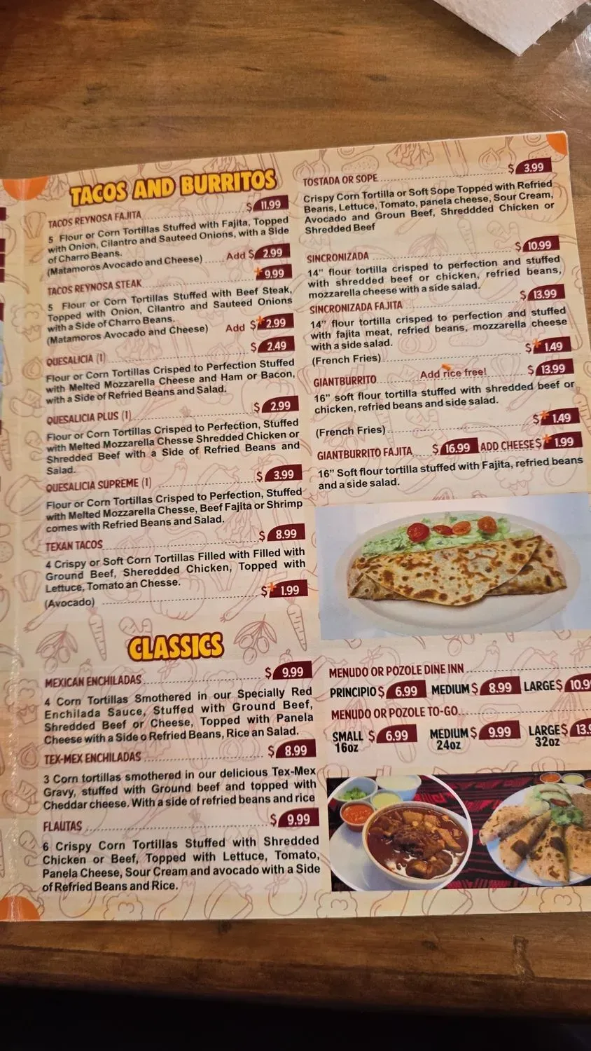 Menu 6