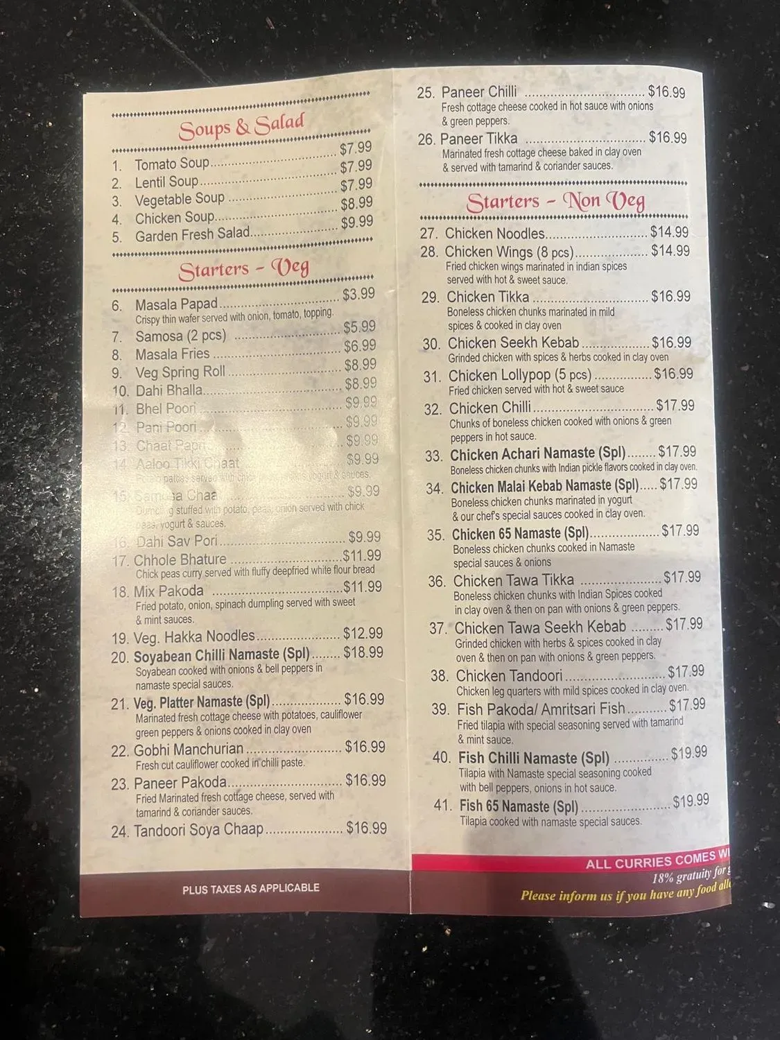 Menu 2