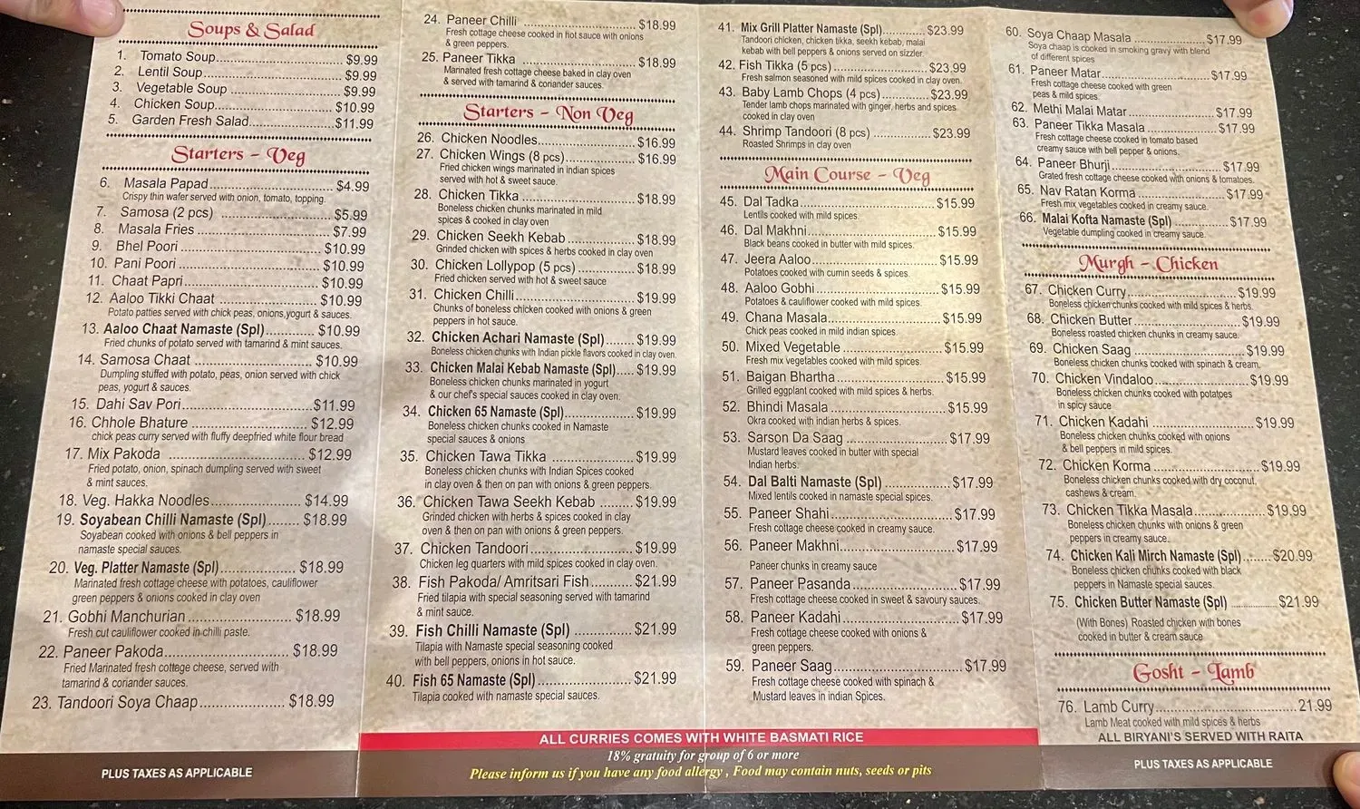 Menu 3