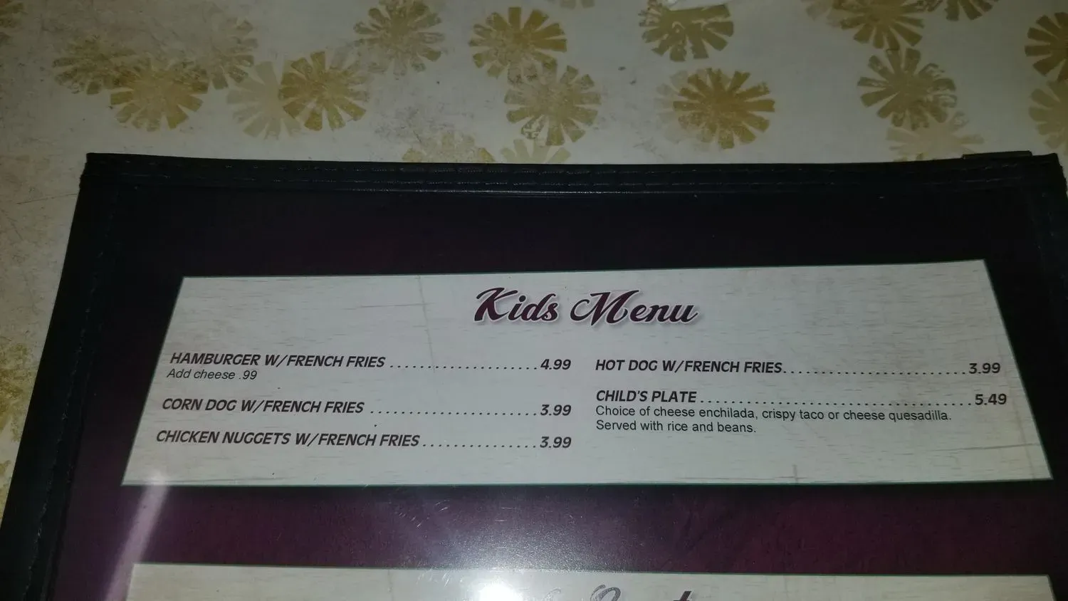 Menu 2