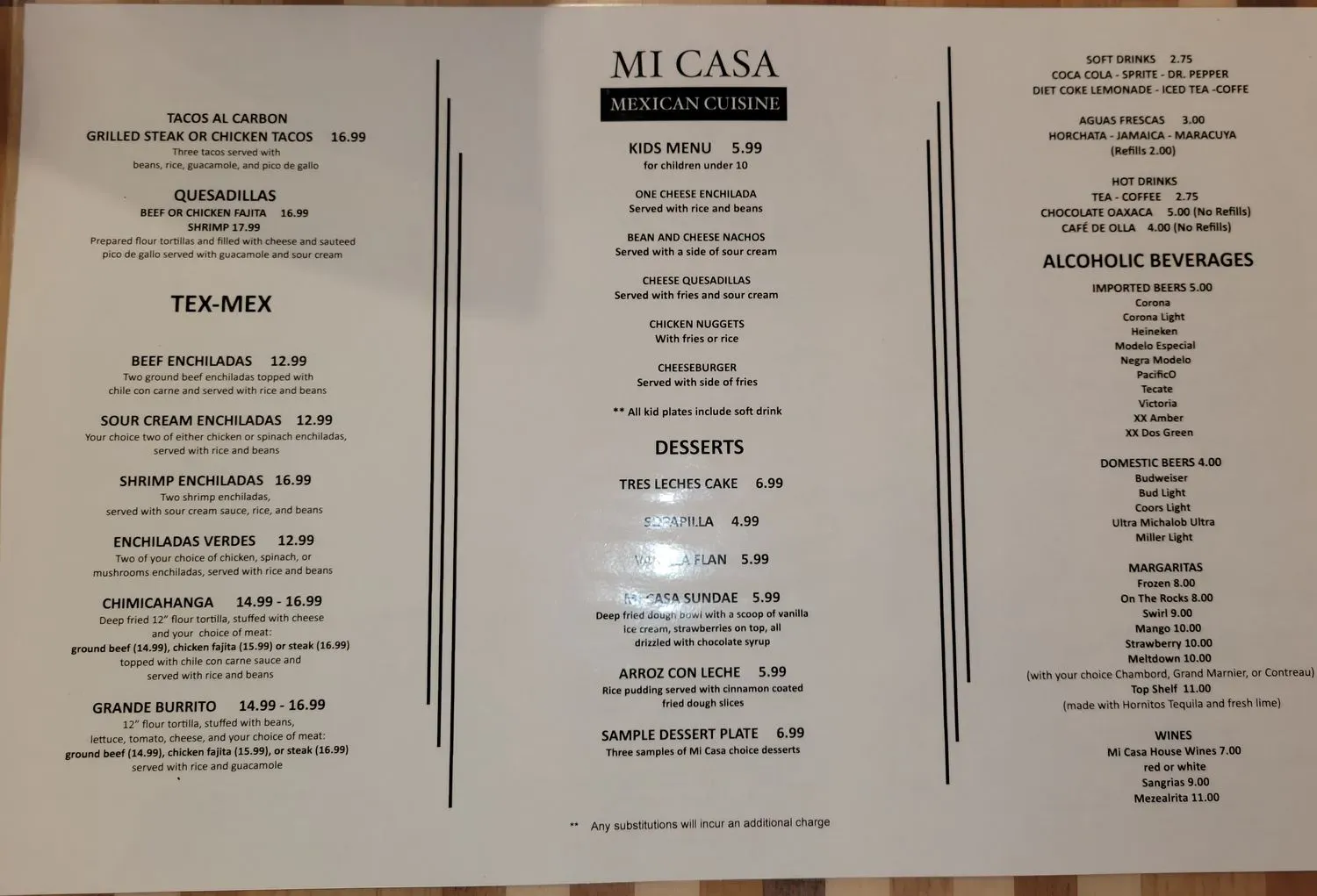 Menu 1