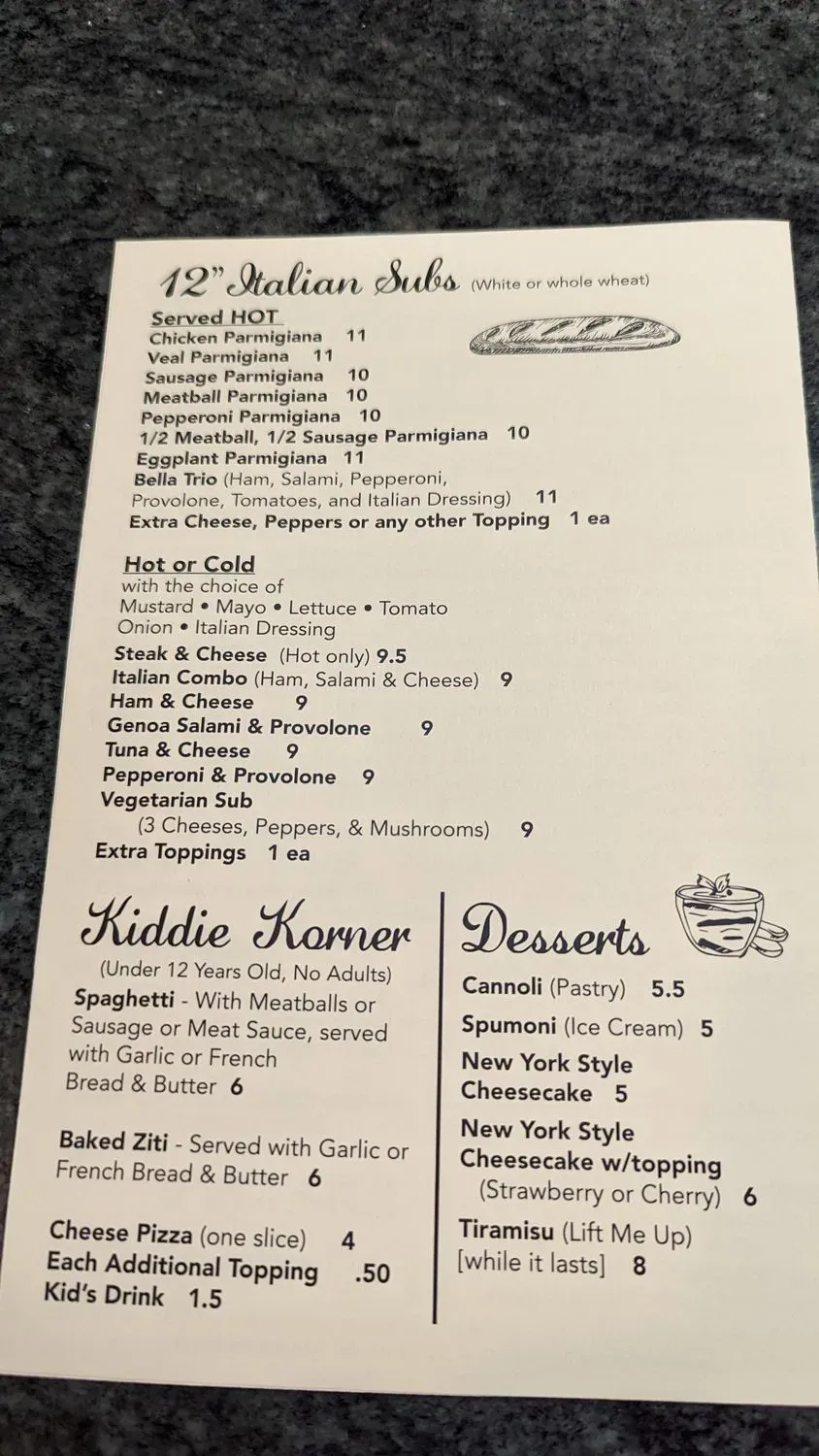 Menu 1