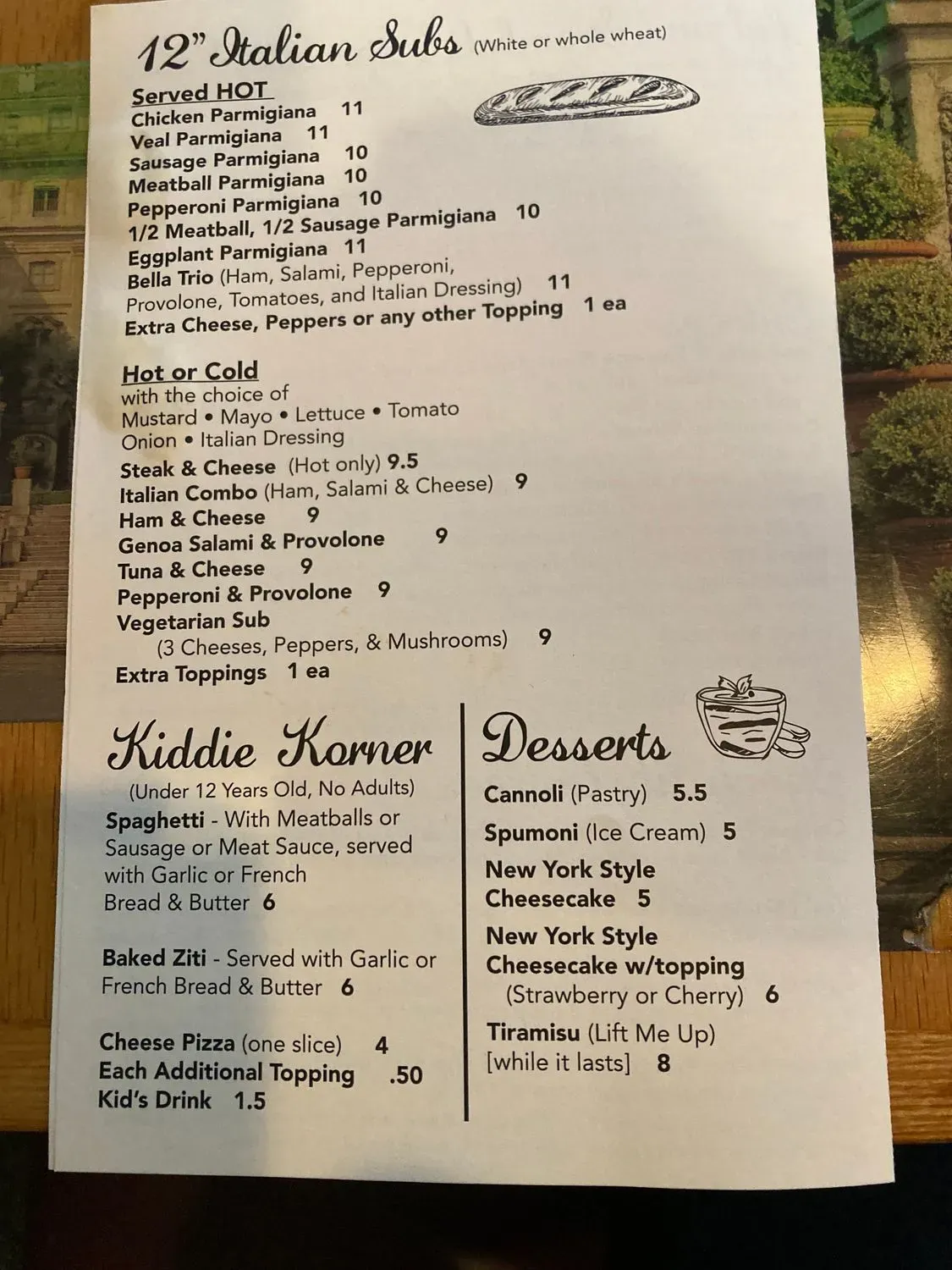 Menu 2