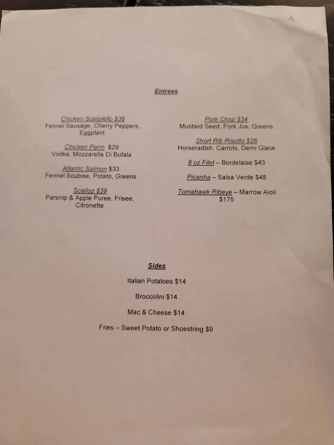 Menu 4