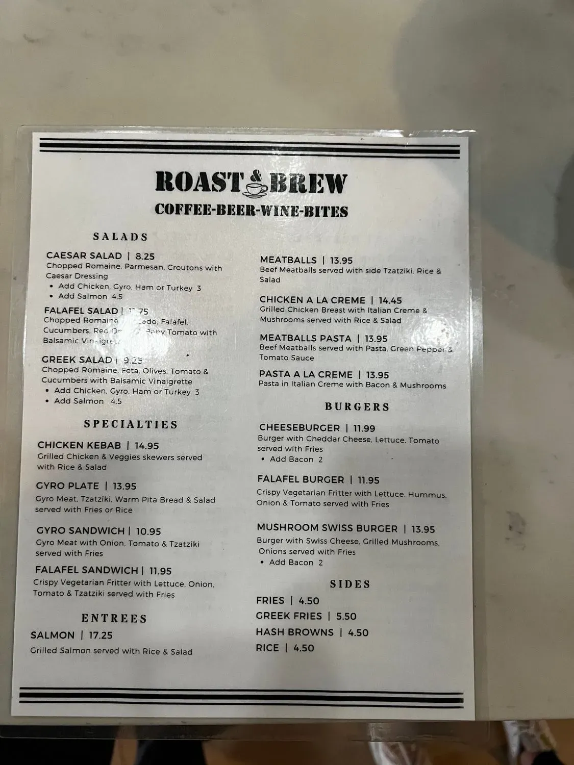 Menu 1