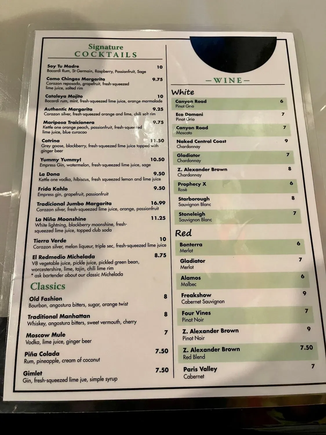 Menu 3