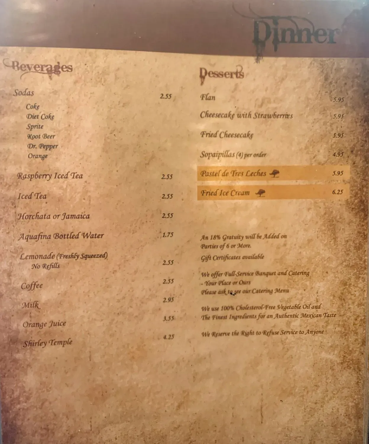 Menu 4