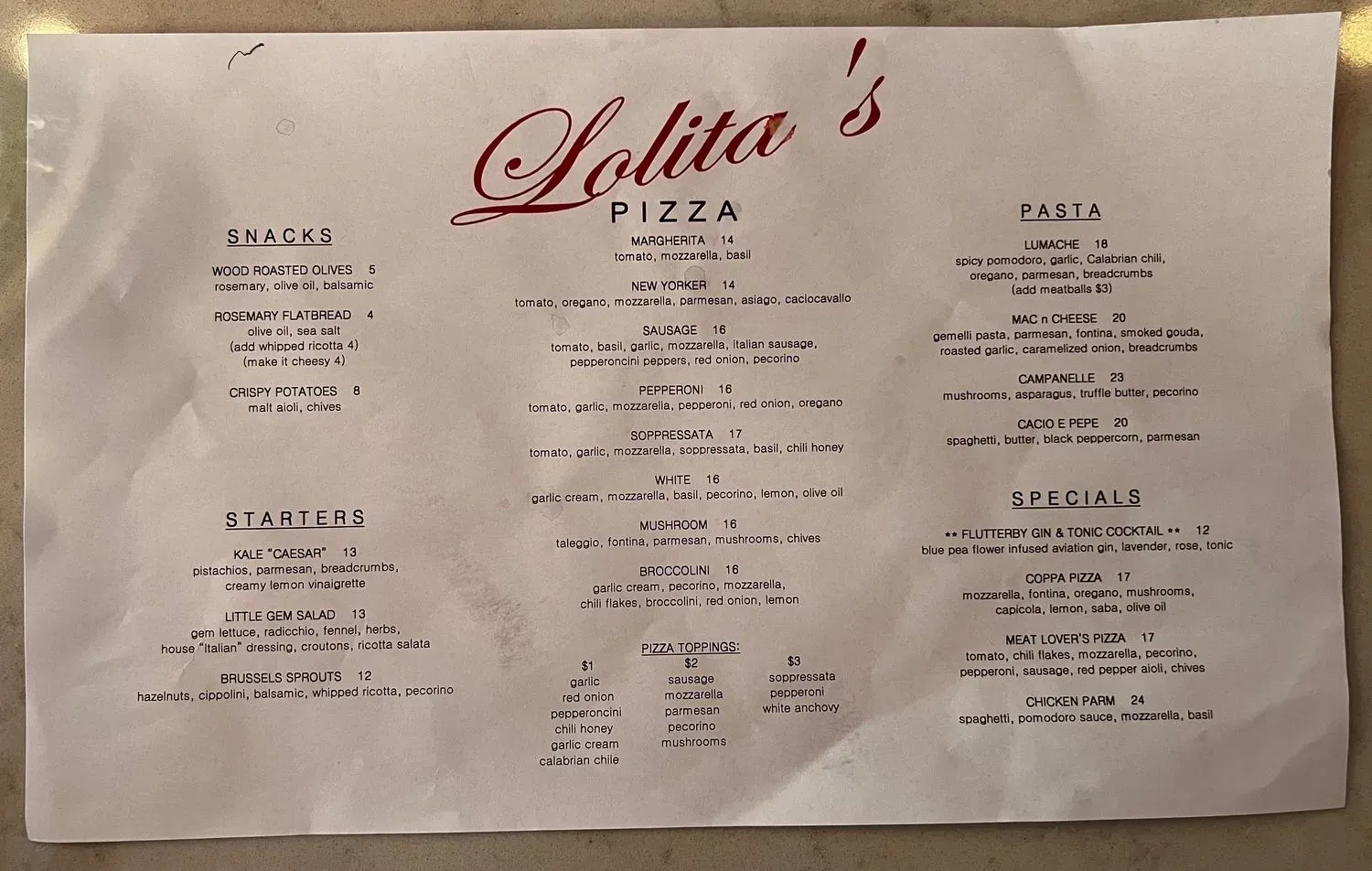 Menu 3