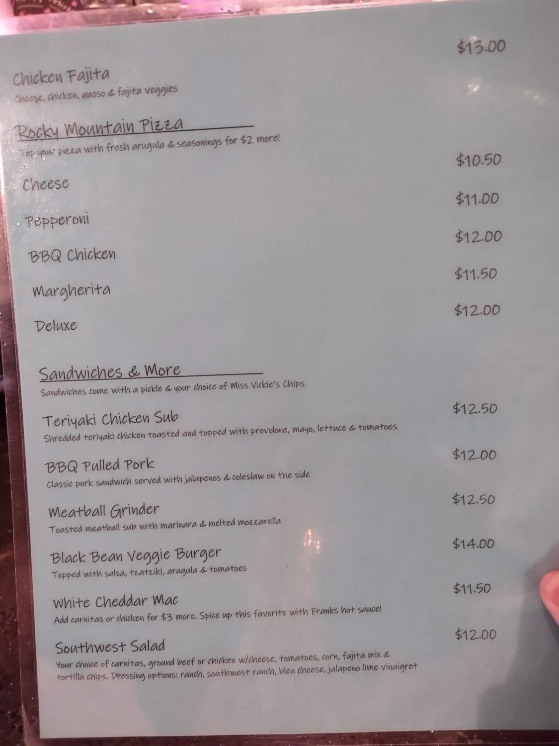 Menu 4