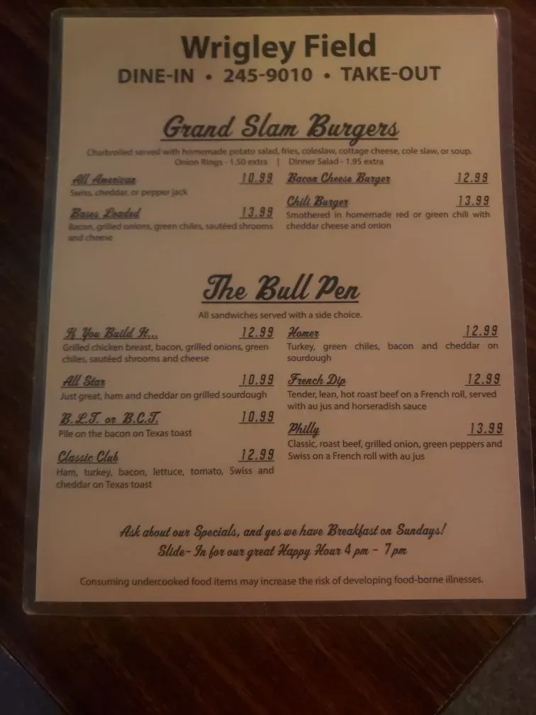 Menu 1