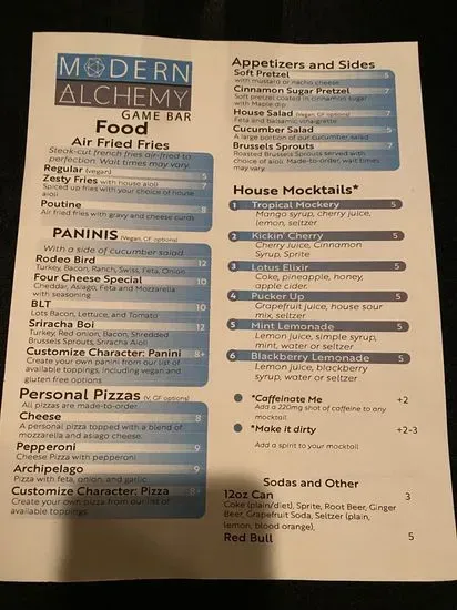 Menu 1