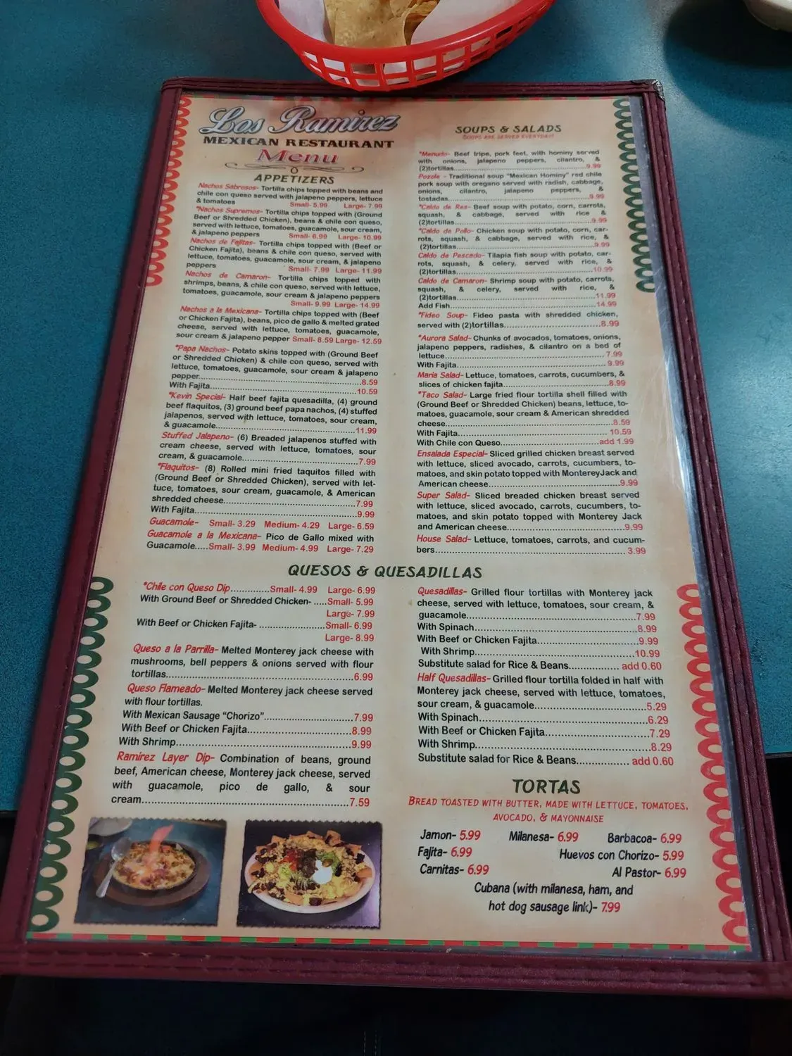 Los Ramirez Mexican Restaurant Menu - Updated November 2025