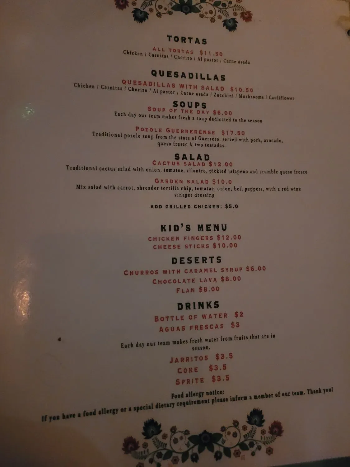 Menu 6