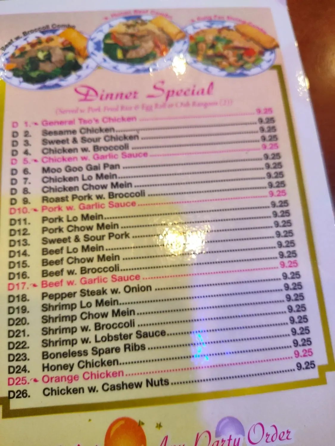 Menu 3