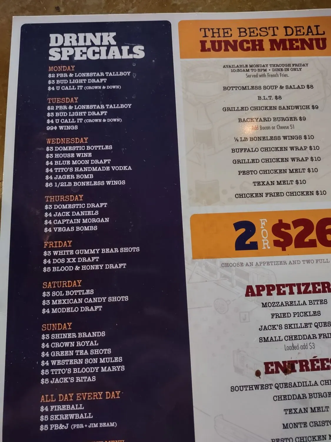 Menu 2