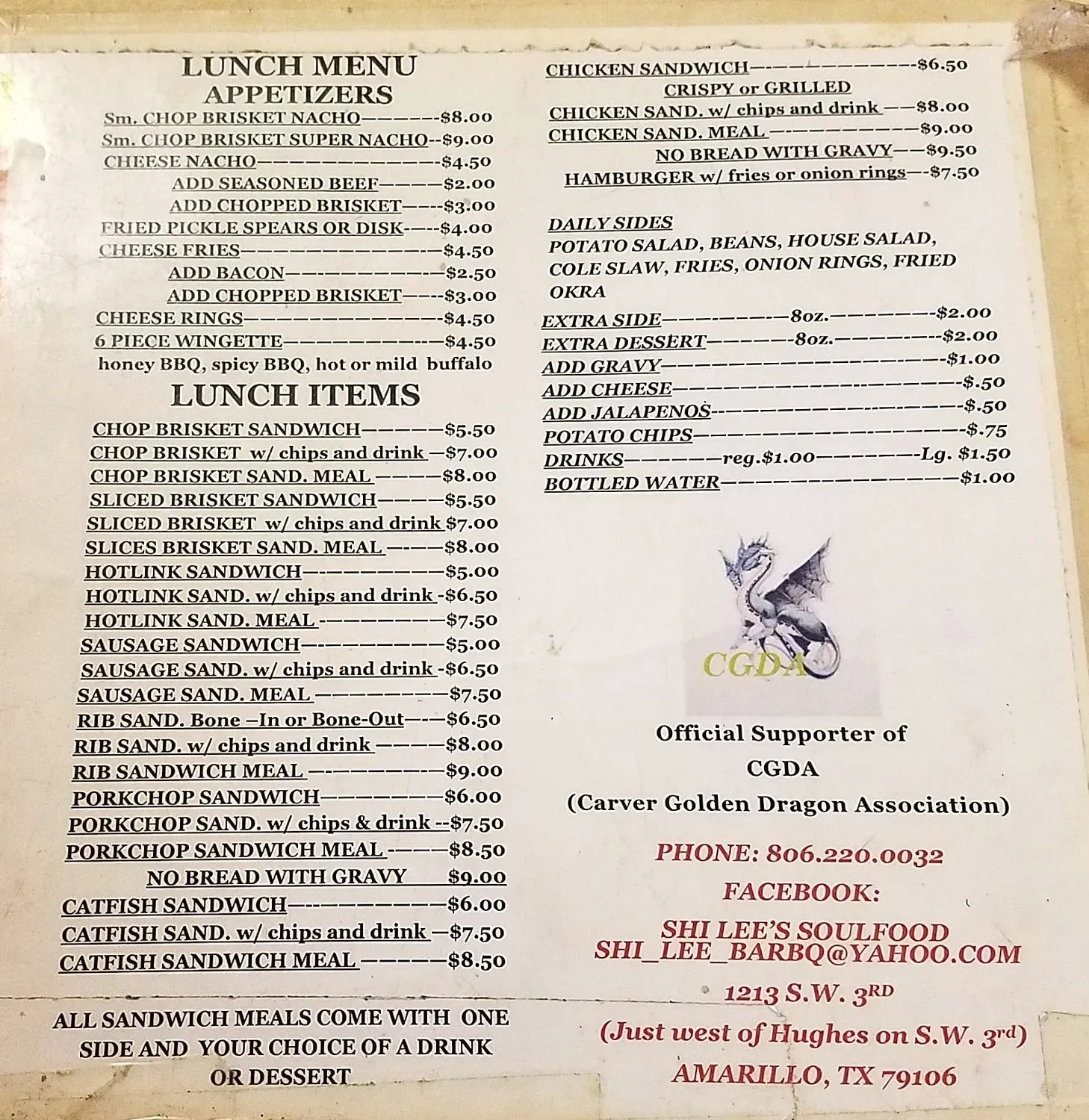 Menu 4