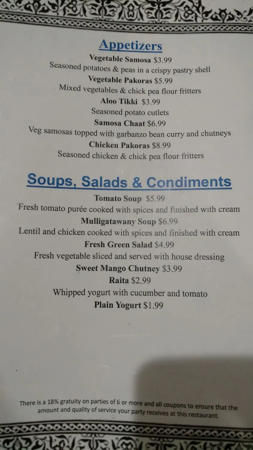 Menu 5