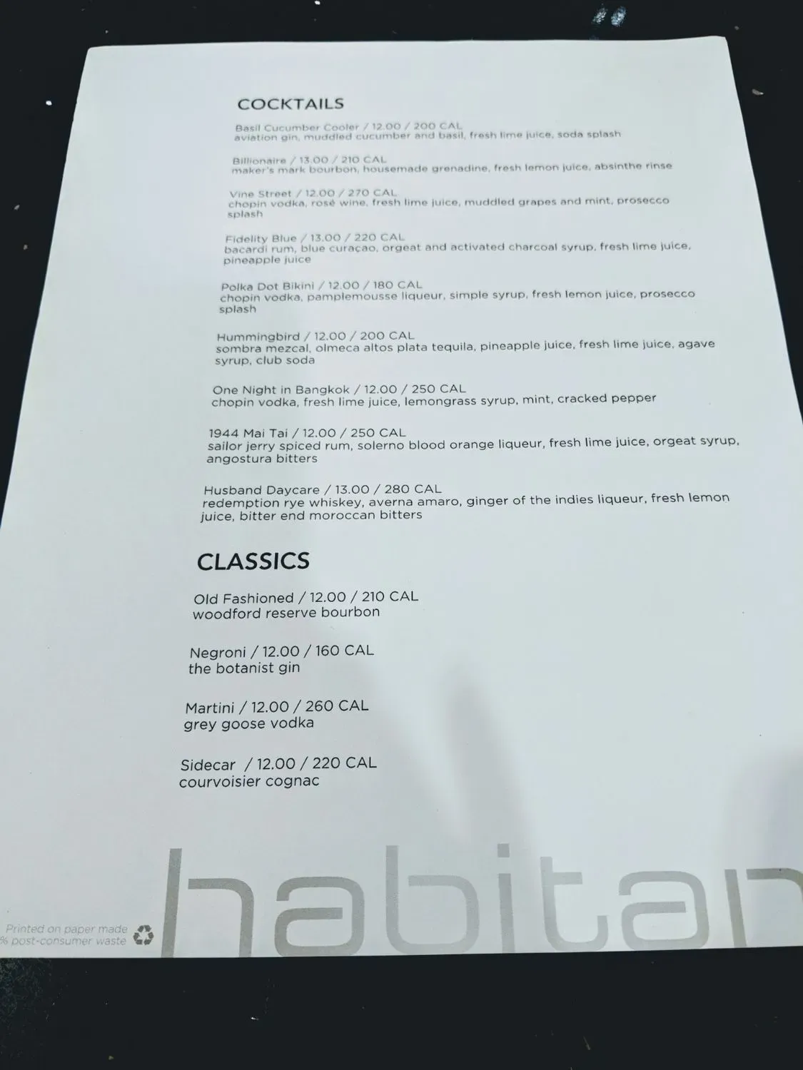 Menu 1