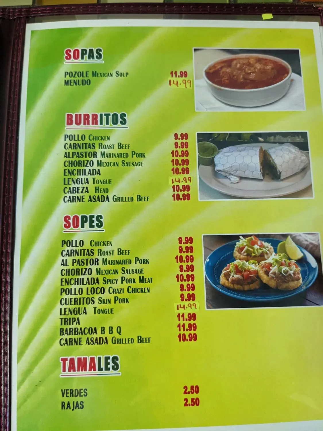 Menu 4