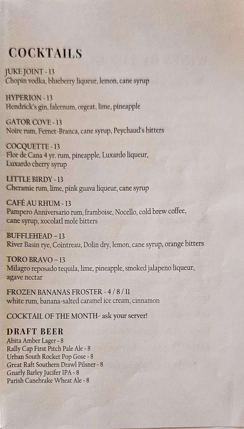 Menu 5