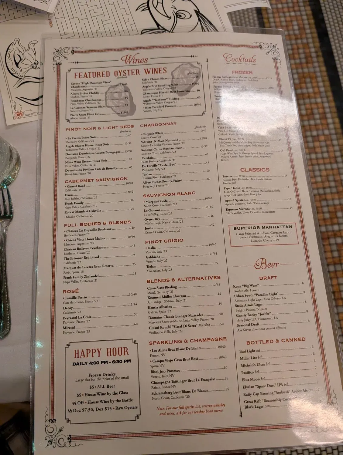 Menu 5