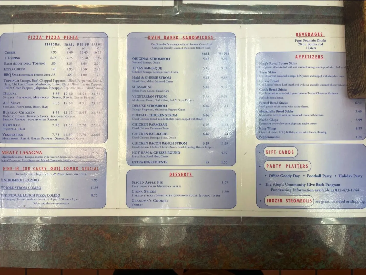 Menu 1