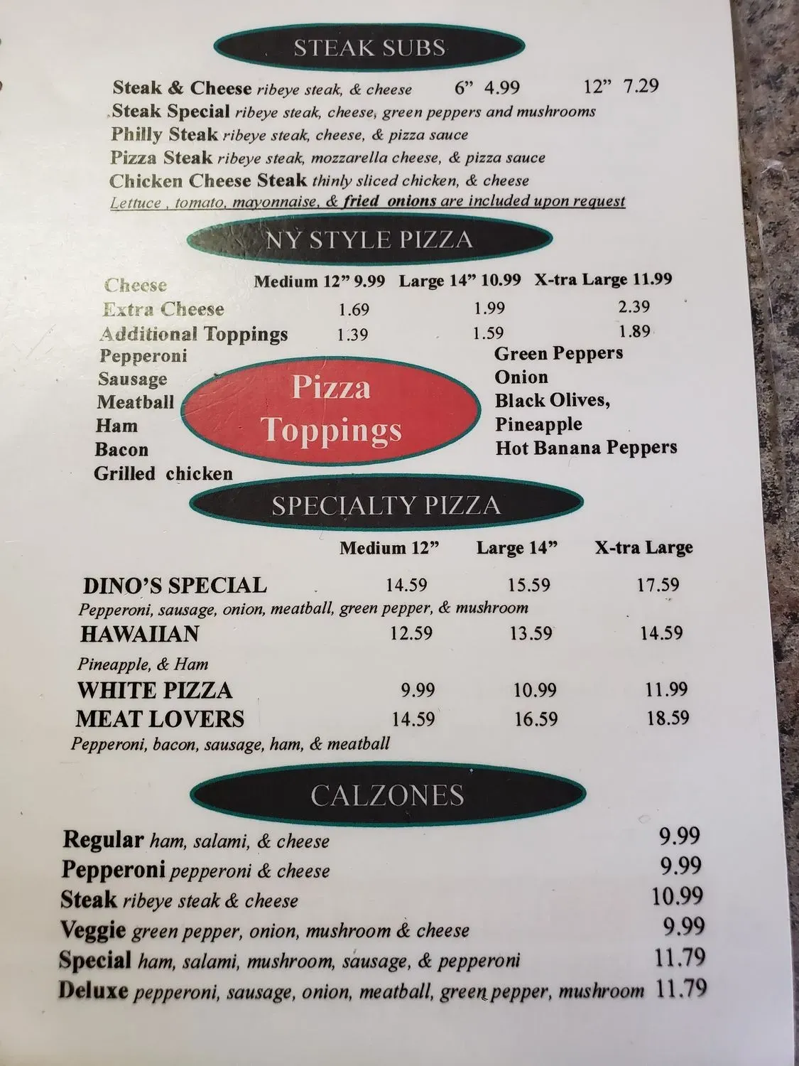 Menu 3