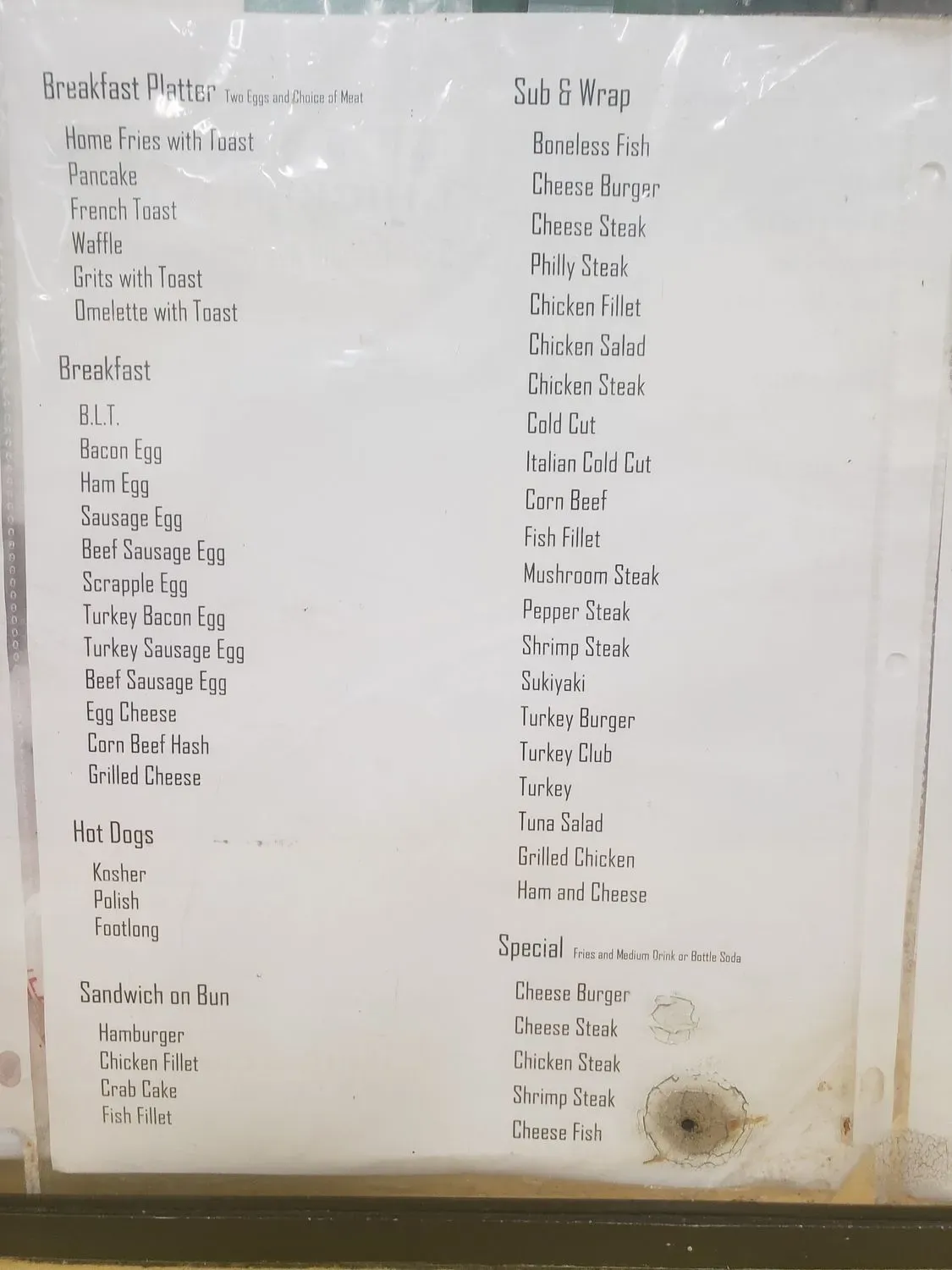 Menu 1