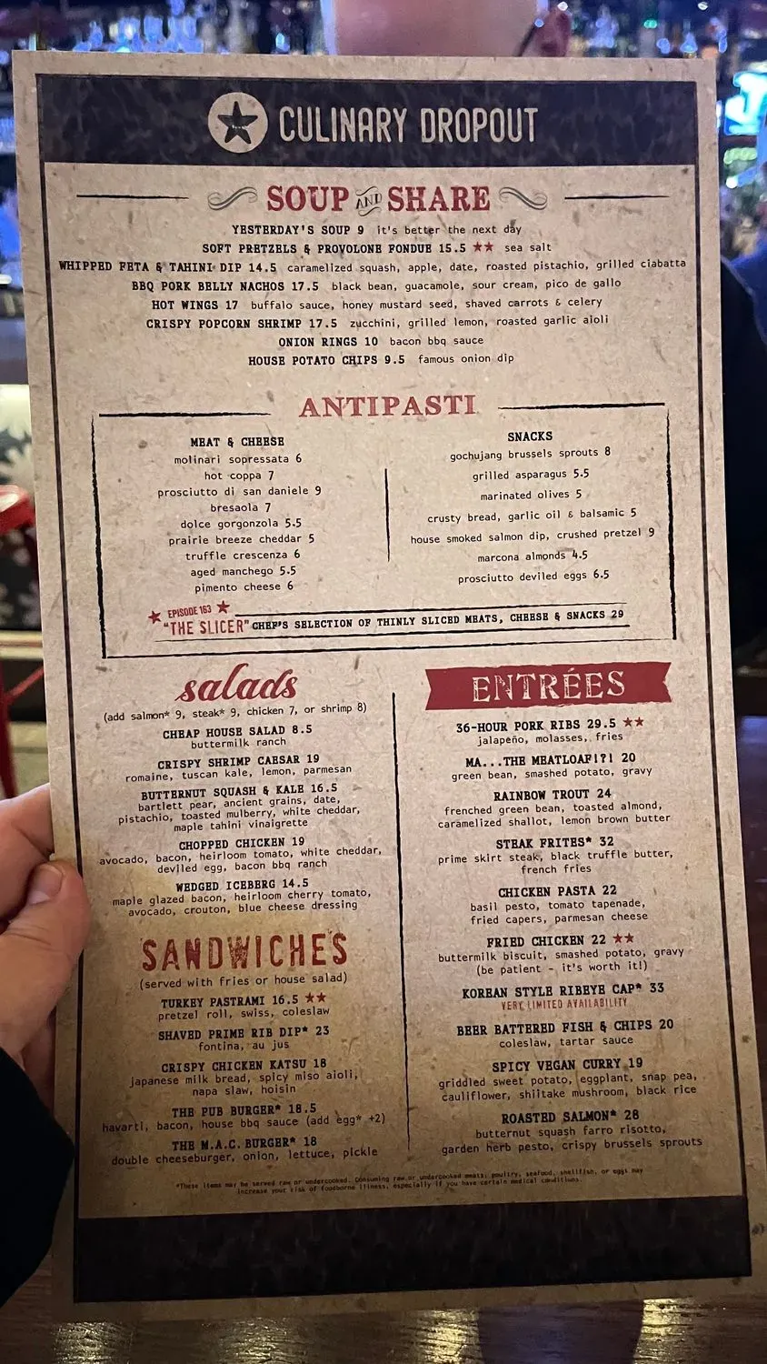 Menu 5