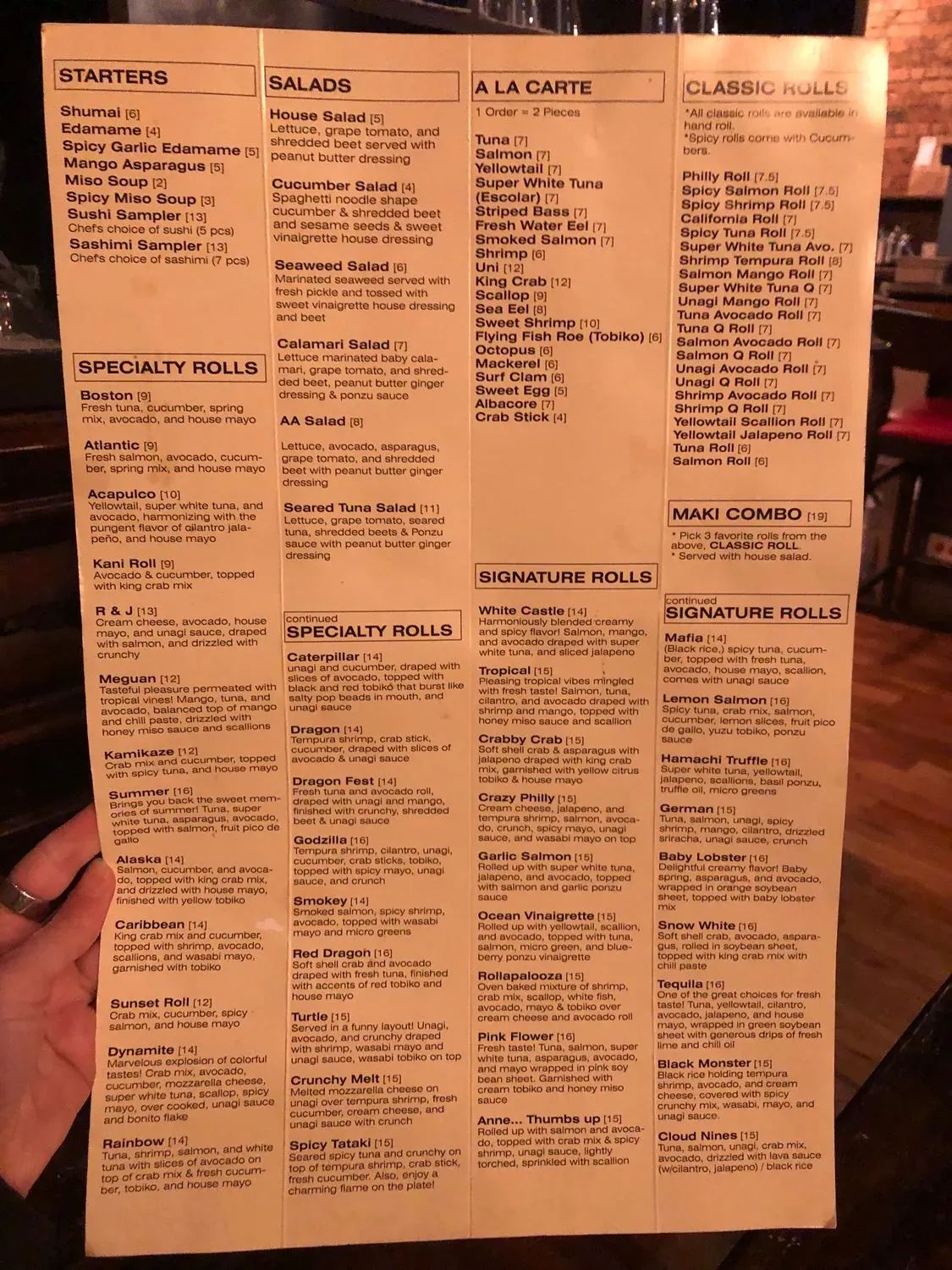 Menu 3