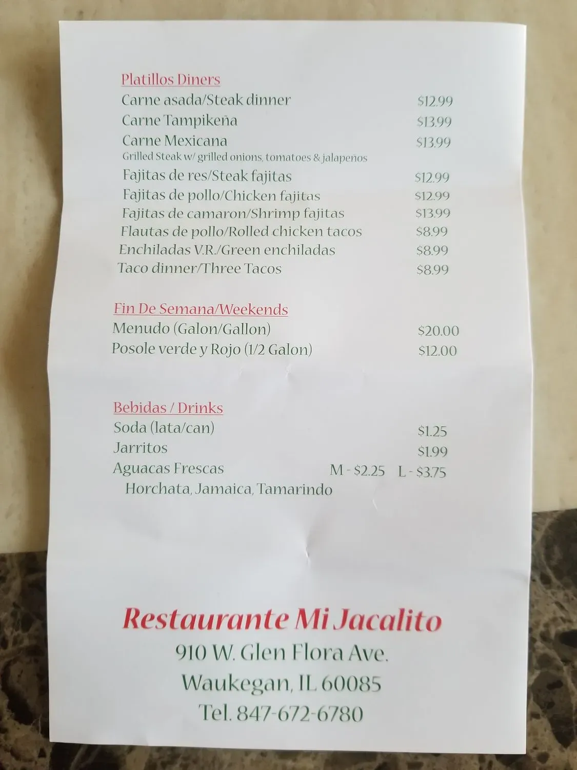 Menu 4