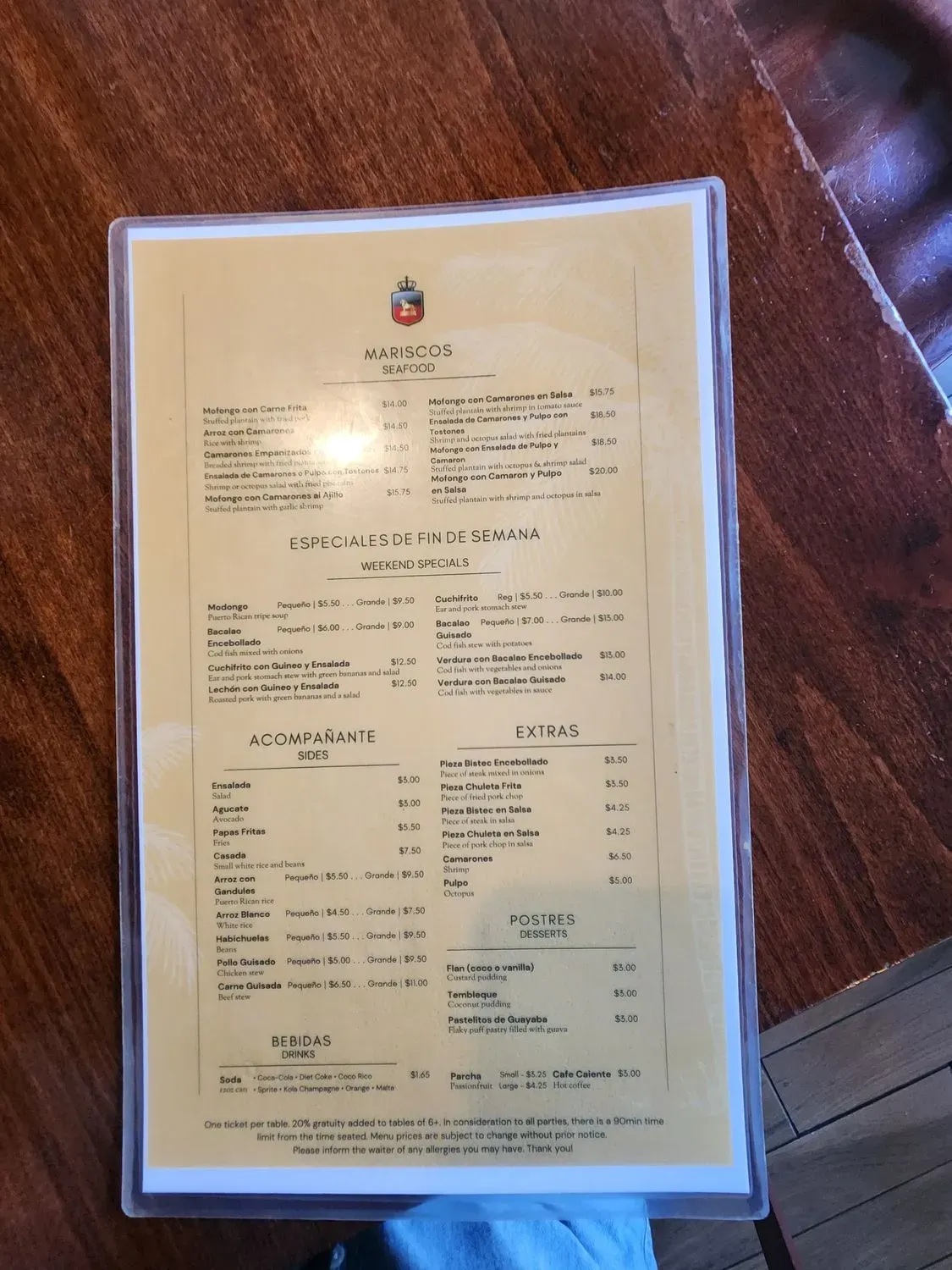 Menu 5