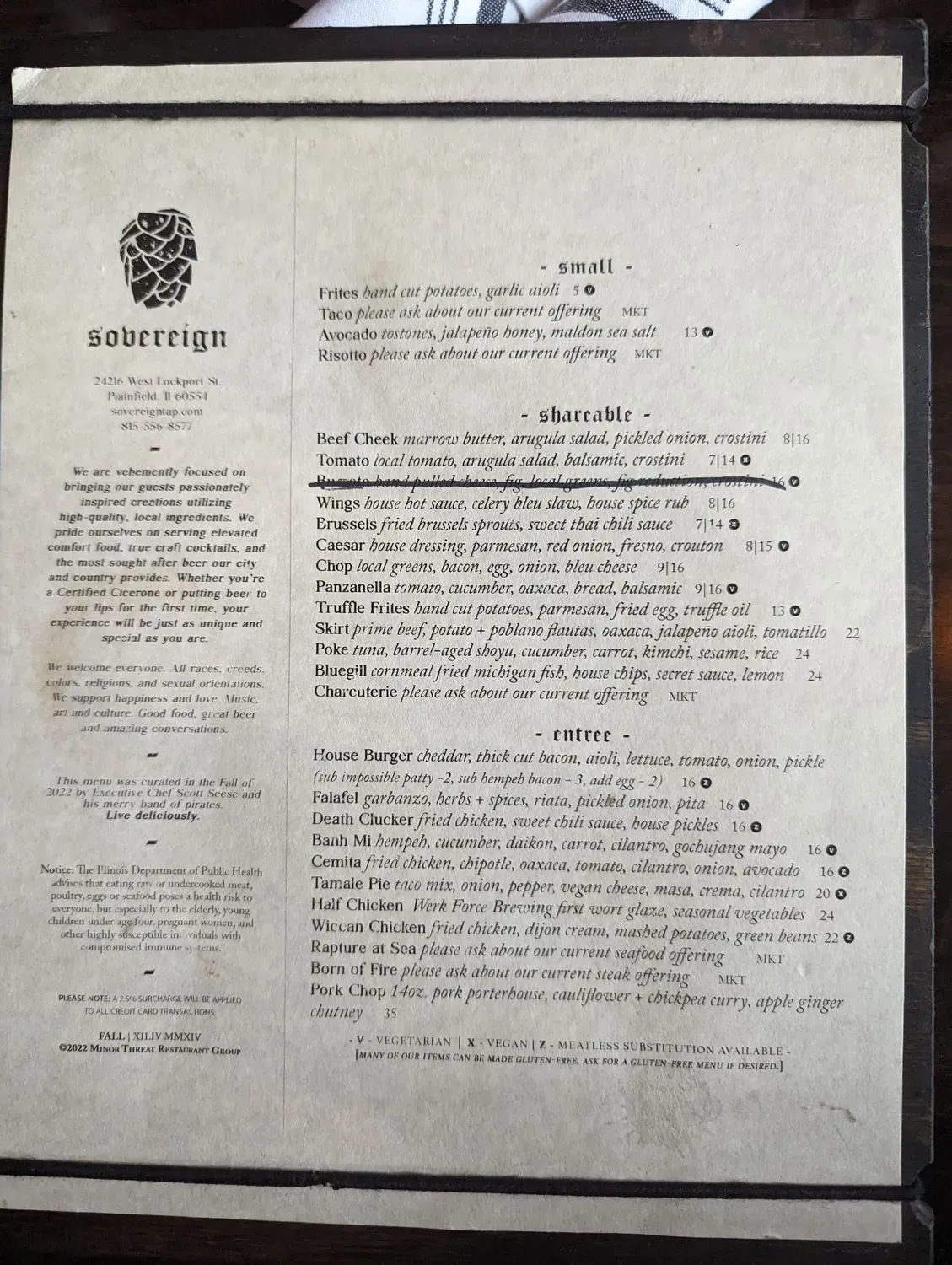 Menu 5