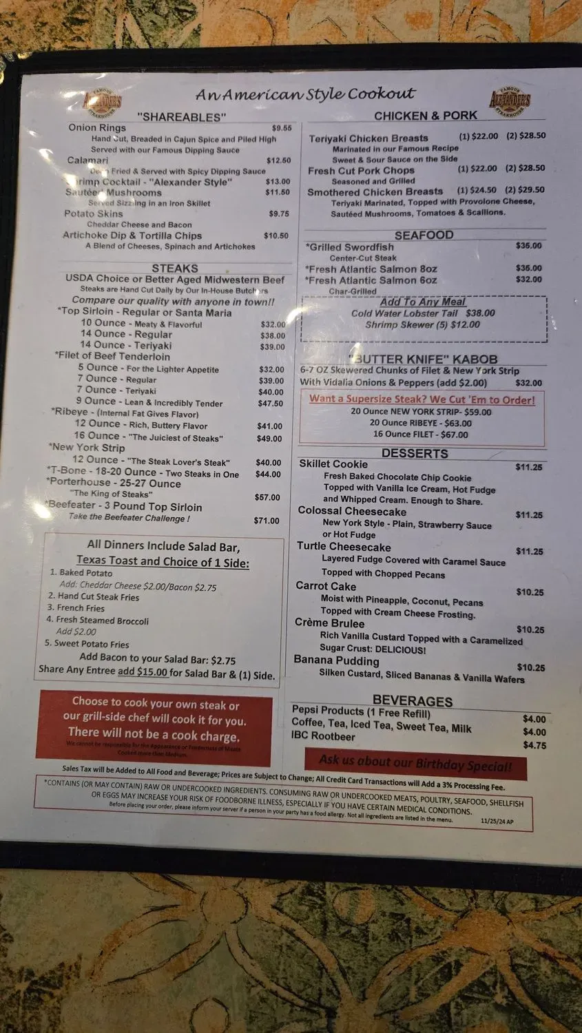 Menu 1