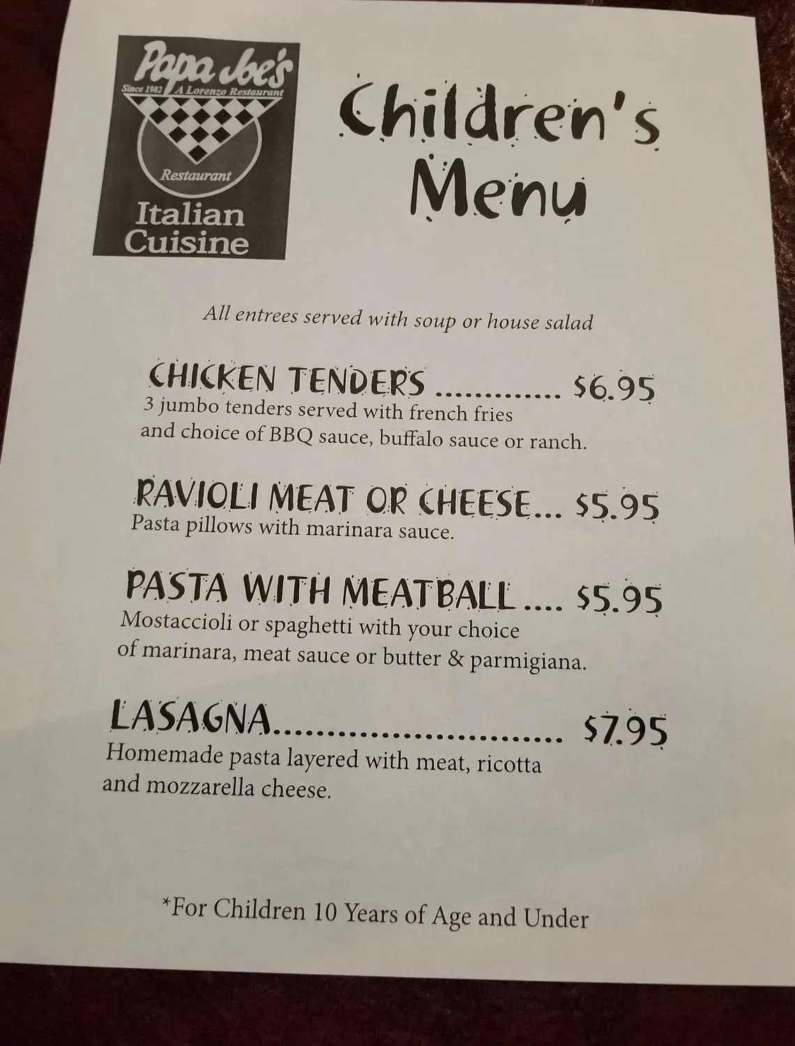 Menu 4