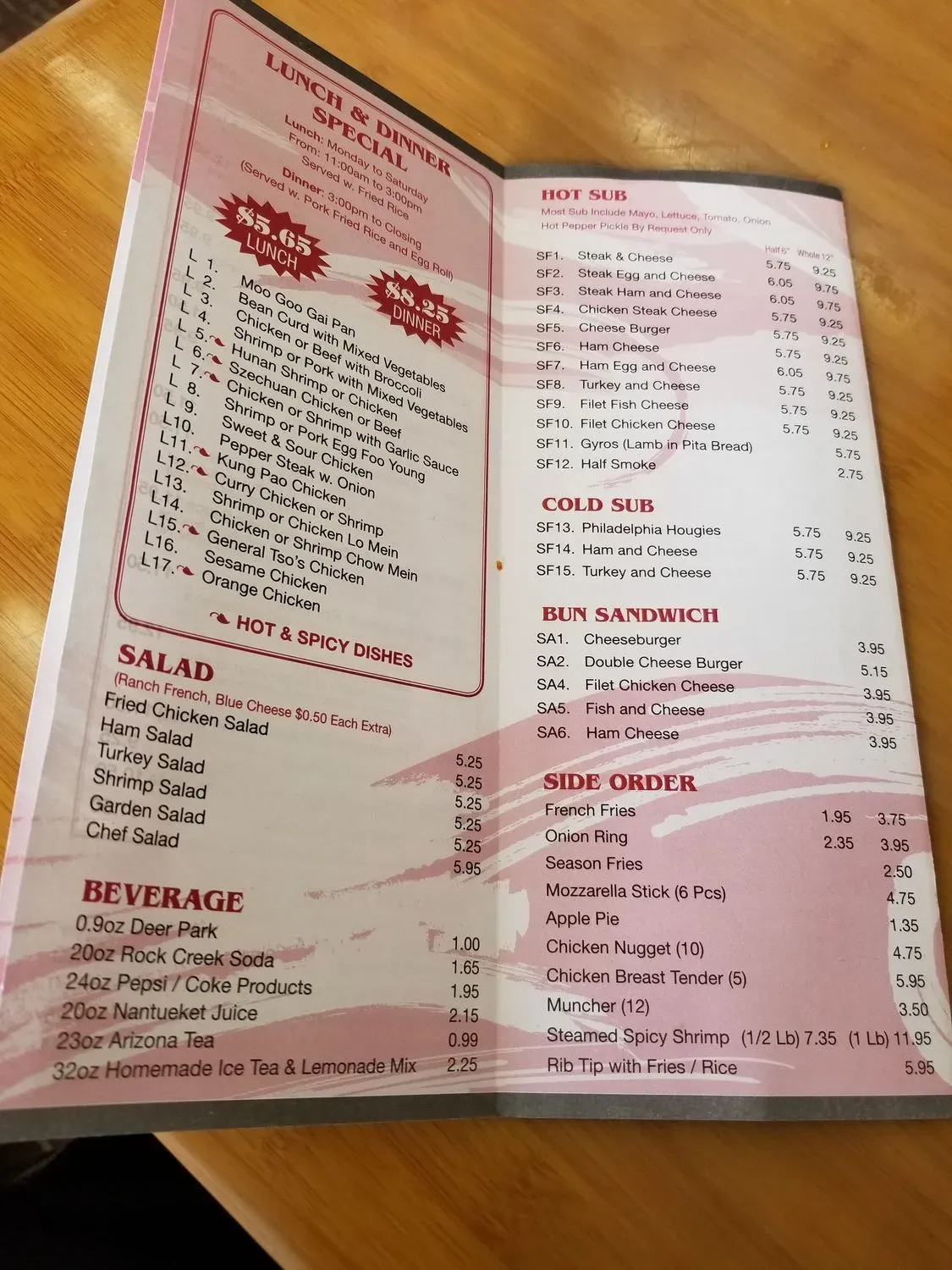 Menu 4