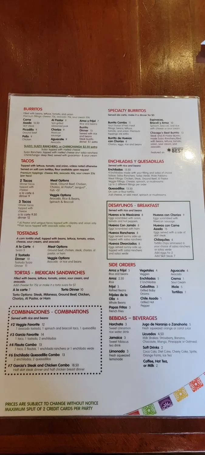 Menu 1