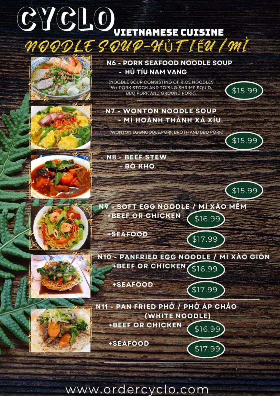 Menu 6