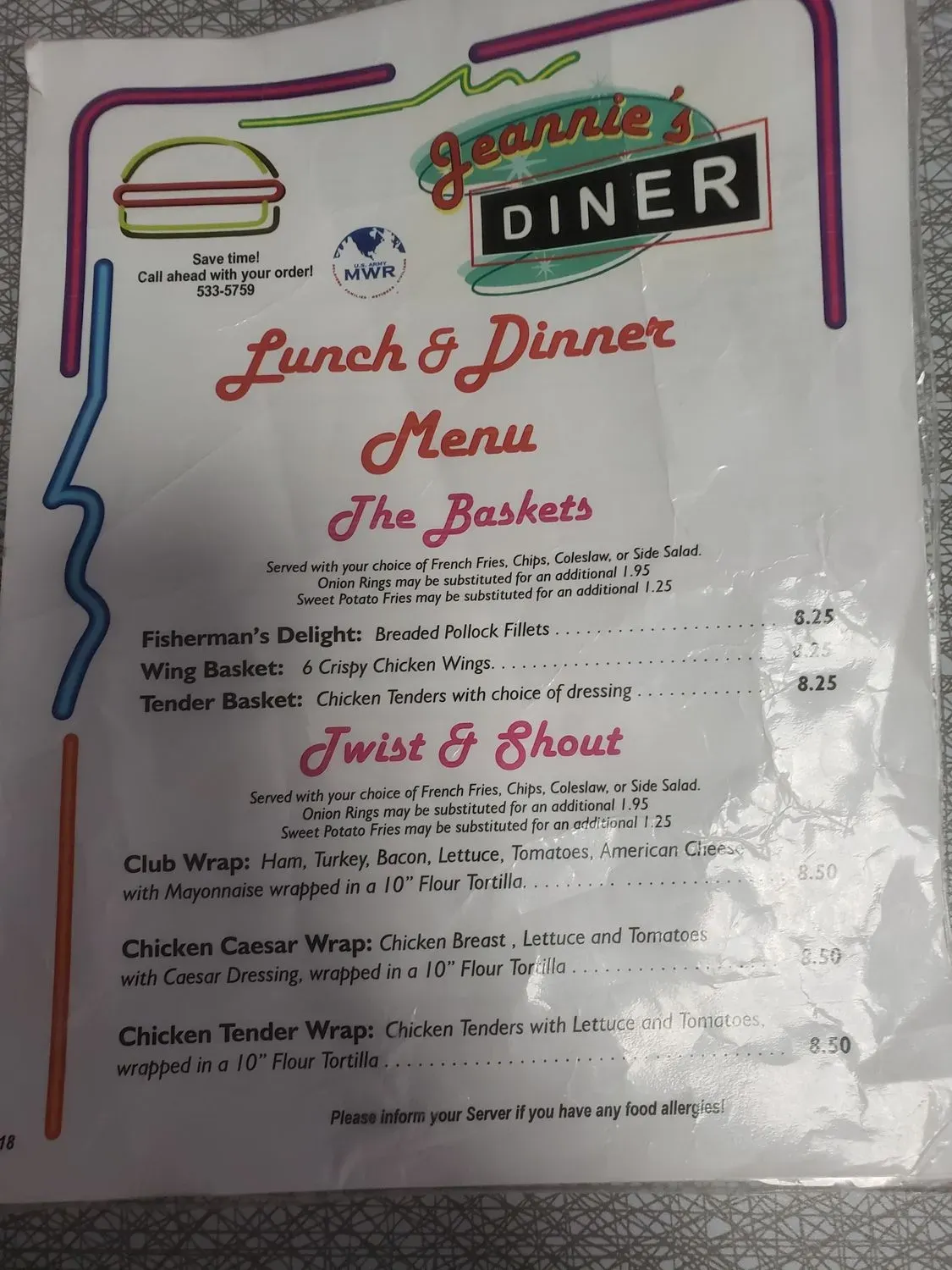 Menu 4