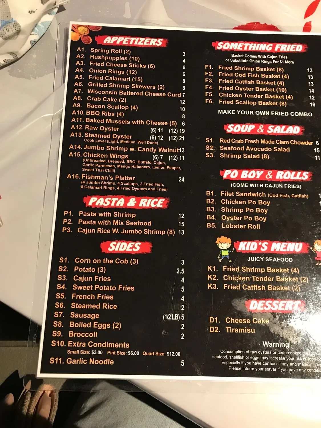 Menu 6