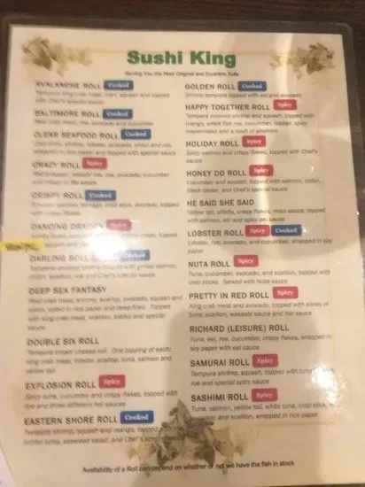 Menu 6