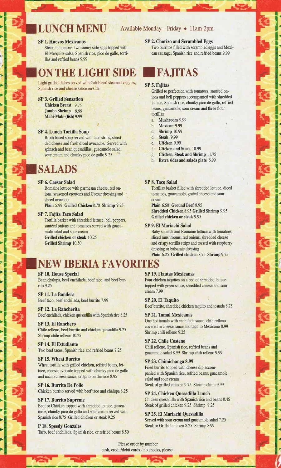 Menu 2