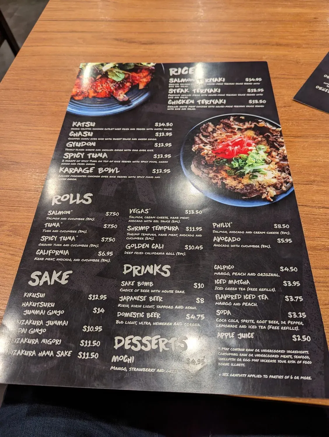 Menu 5