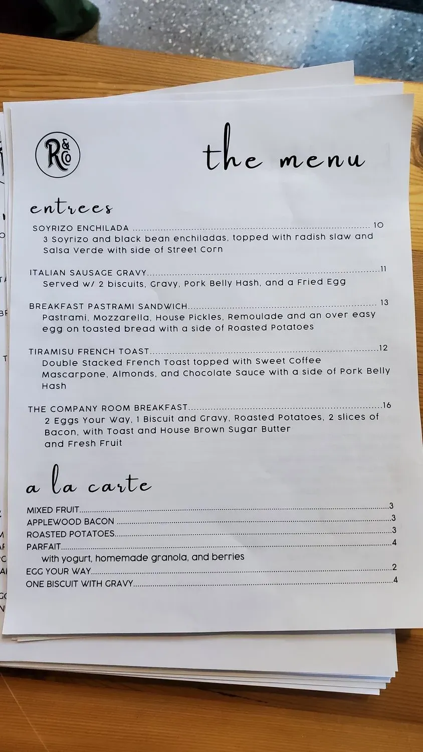 Menu 6