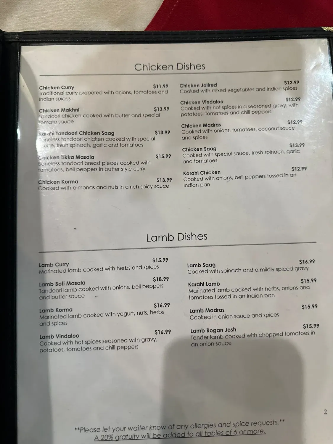 Menu 5