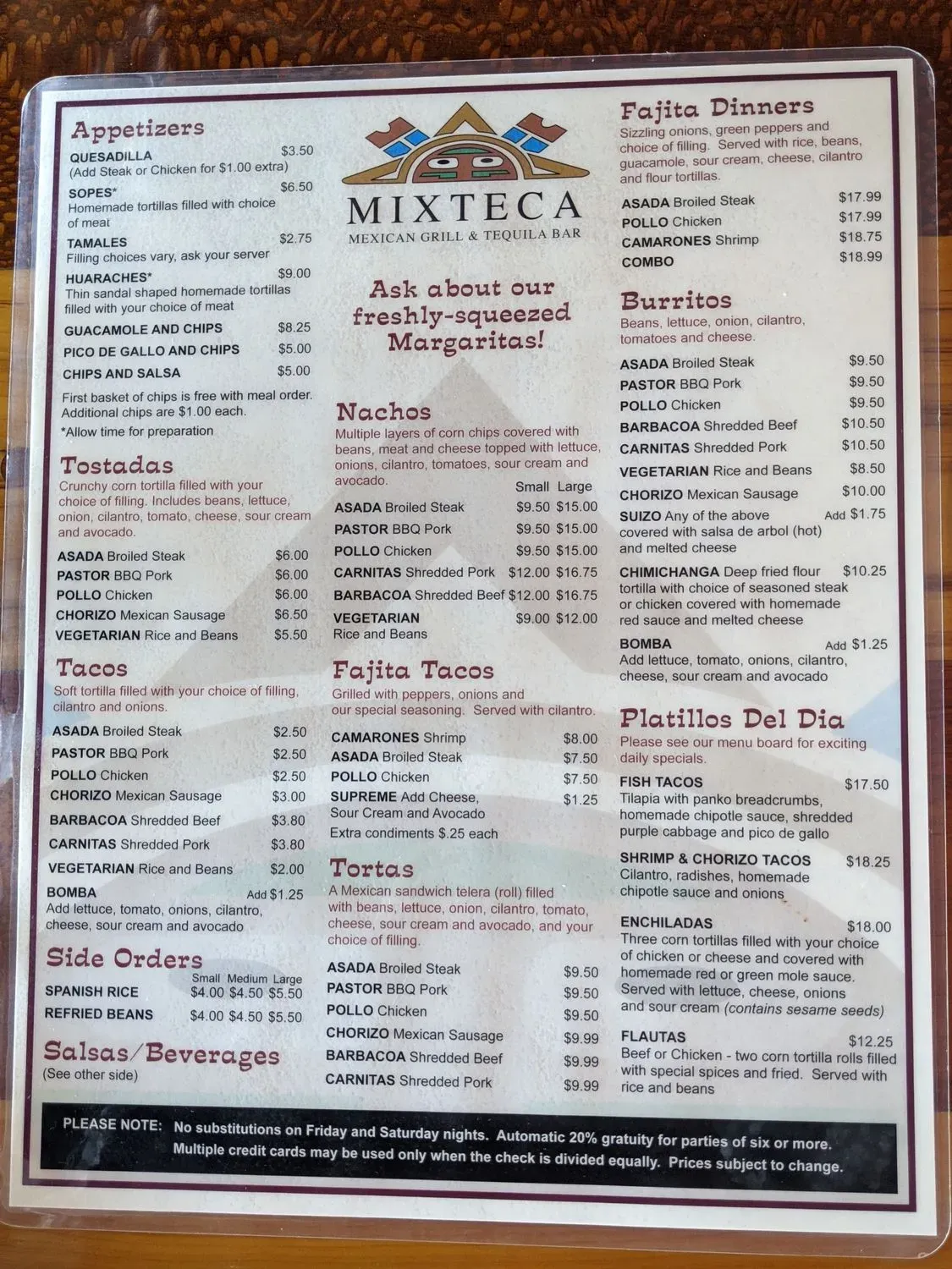 Menu 4